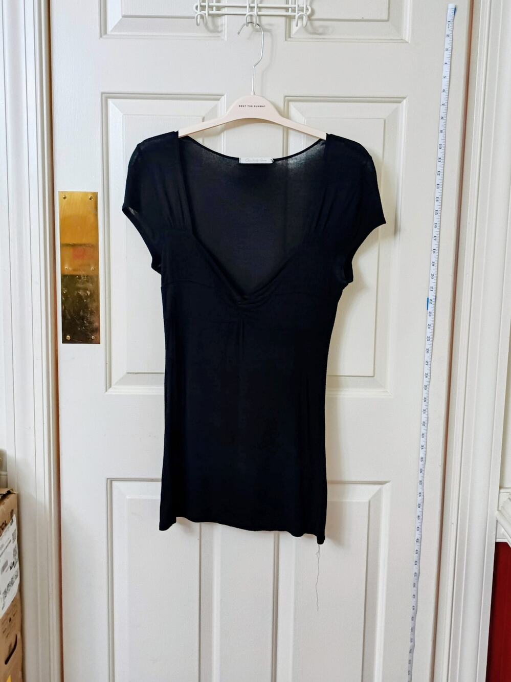 Charlotte Russe - Black Stretchy Sweetheart Y2K Indie Sleaze Clubwear Top - M